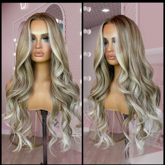 Human Hair Blended Lace Front Wig